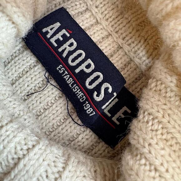 Y2K Aeropostale Knitted Turtleneck Longsleeve Sweater - Picture 4 of 6